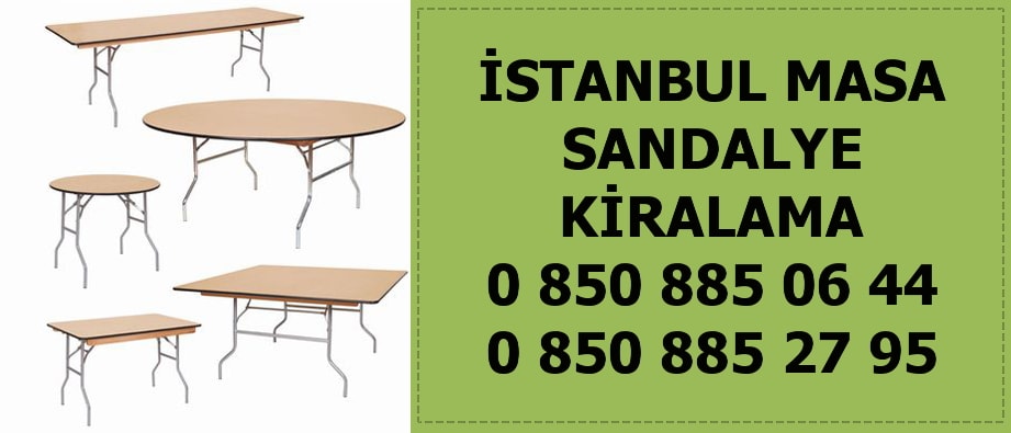 istanbul Üsküdar masa sandalye kiralama